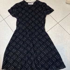 Gorgeous black dress with silver sparkles all over